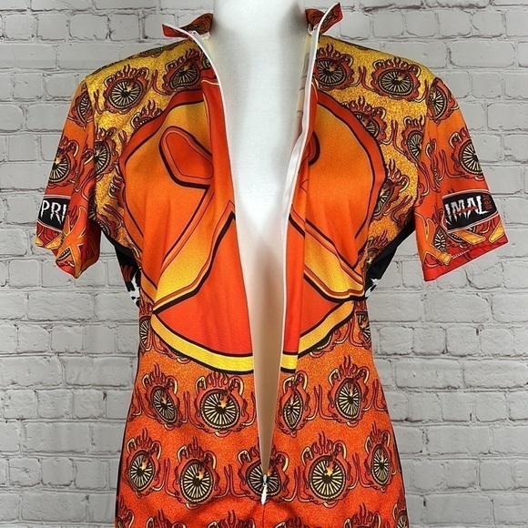 Primal Wear Cycling Jersey Now Zen Wheels Fire Size Large - Picture 6 of 8